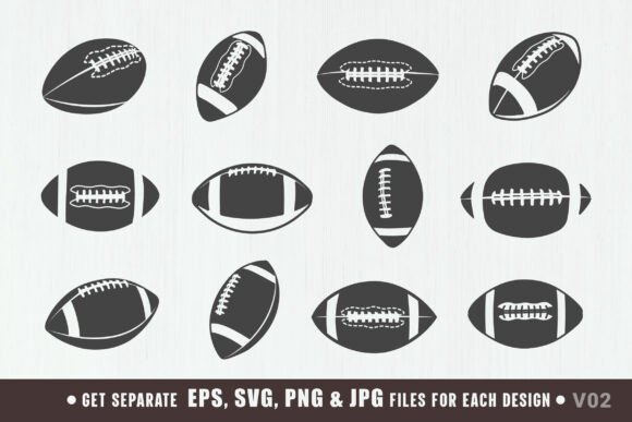 American Football Ball SVG for Crafts & Graphics