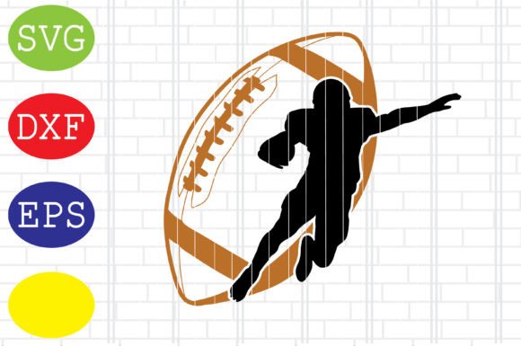 American Football Player SVG for Crafts & Graphics: Design Review for Real Projects