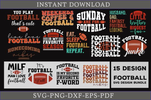 American Football Quotes SVG Bundle: Crafting Dynamic Graphics for Content Publishers