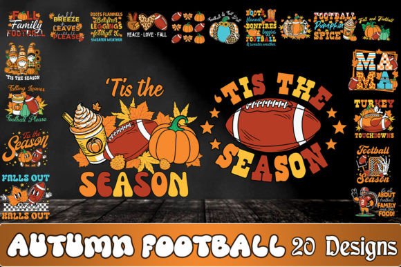 Autumn Football SVG Bundle: Graphics for Crafts