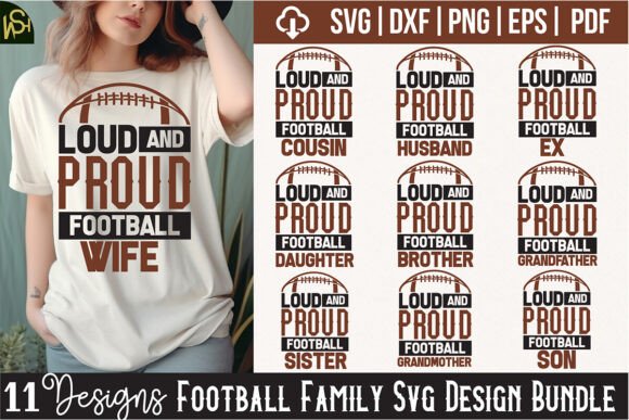 Football Family SVG Bundle – Crafts & Graphics for Real Makers
