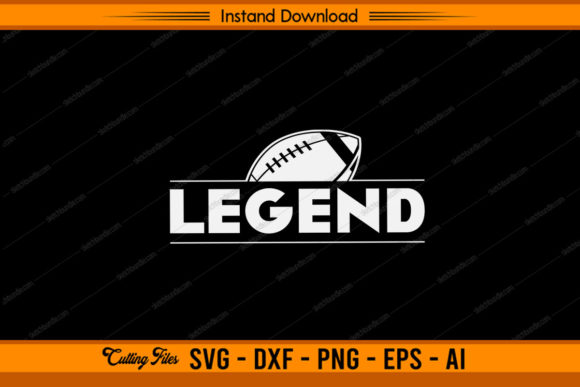 Football Legend Graphics for Sports Crafts