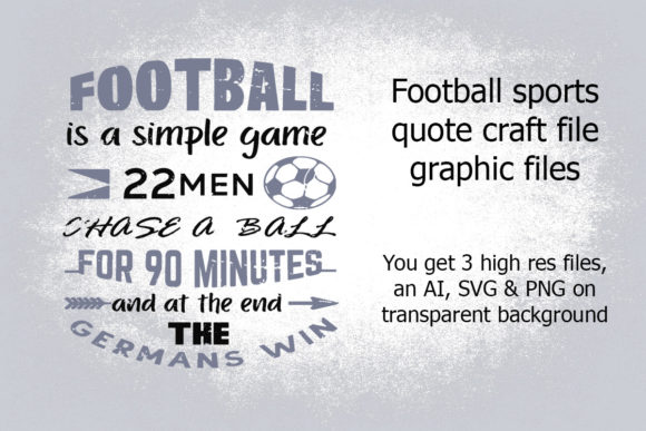 Football Sports Quote Graphic Craft File Review