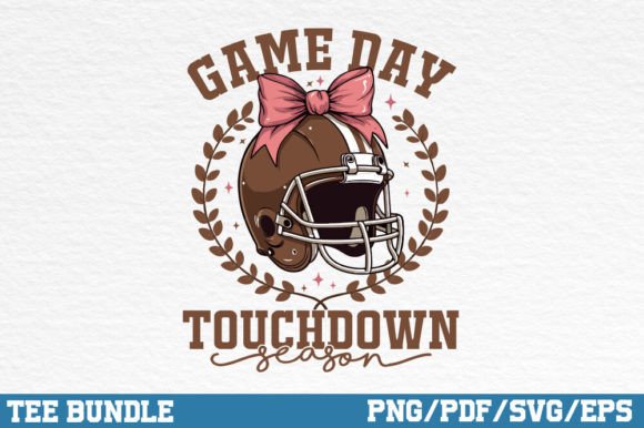 Game Day Touchdown Season, Game Football – A Bold Graphic for Sports-Themed Branding