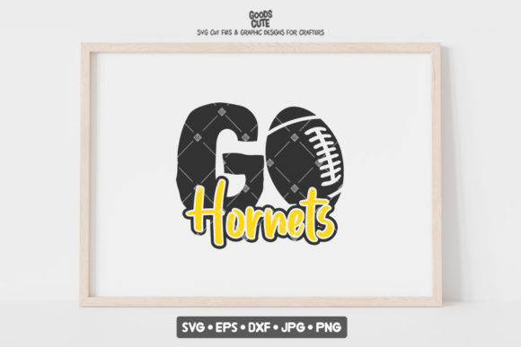 Go Hornets Football: A Bold Graphic Design Asset for Local Business Branding