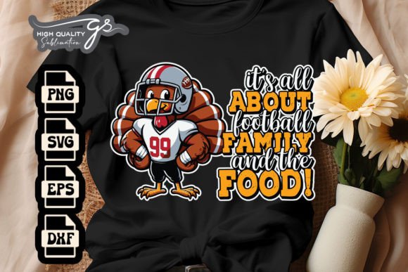 It's All Family, Food & Football SVG: Graphics for Crafts & Digital Selling