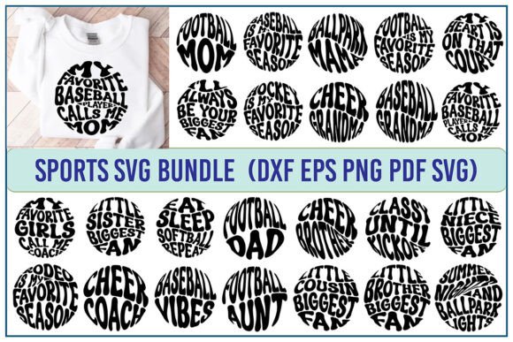 Sports SVG Bundle: Football Graphics for Craft & Content Design